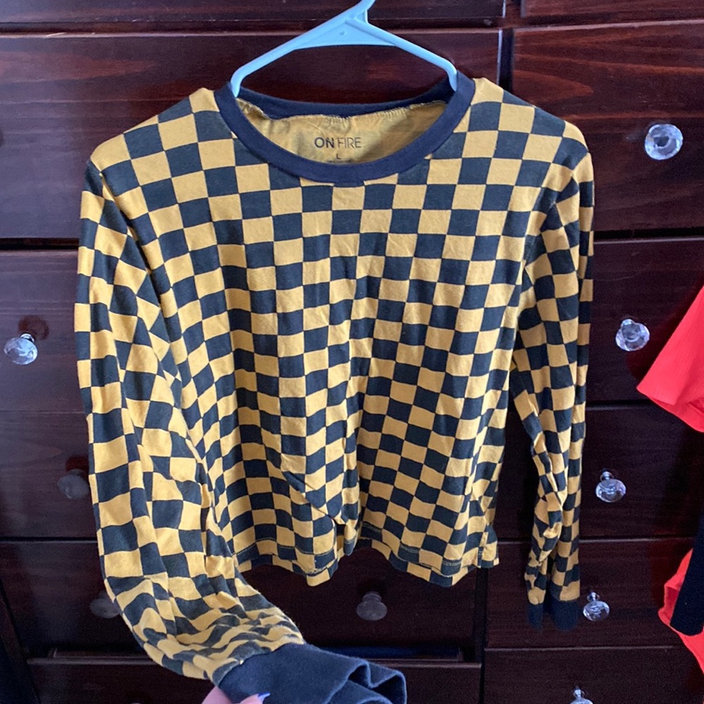 Brand On Fire, checkered shirt